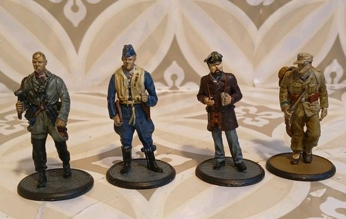 Vollzinnfiguren soldaten - 4x,