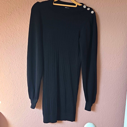 Mng damen strickkleid schwarz - damen,