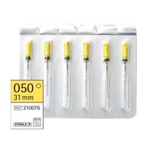 Omnident Dental Endoinstrumente Hedström Feile je 6 St. ISO 050 / 31mm Länge