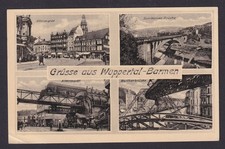 Ansichtskarte Wuppertal Barmen NRW Alter Markt Sonnborner Brücke Werther Brücke