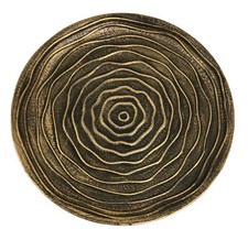 Obstteller 30cm Obstschale Dekoration Dekoschale Brotkorb Teller Holz Gold