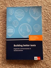 Englisch Abitur Klett, Building better texts
