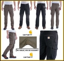 Carhartt Workwear RUGGED FLEX® STEEL CARGO Hose 103335 Tarmac Khaki / Schwarz