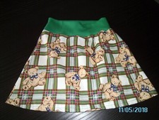 Sehr schöner Kinder Rock für Mädchen Baumwolle mit Teddymotiv Hand Made Neu 