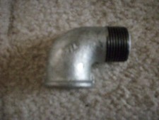 1x Winkel 90 Grad 3/4 Zoll verzinkt NEU Fitting aus Temperguss