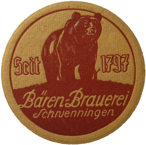 Alter bierdeckel bären - bierdeckel,