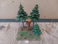 DIORAMA / Kleindiorama Tannen und Hochsitz,  SCHEFFLER, Original alt, H0