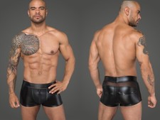 NOIR HANDMADE WETLOOK SHORTS