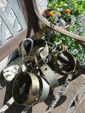 6 Schaukelschellen für Rundholz 100 Ø mm Schaukelhaken mit Karabinerhaken