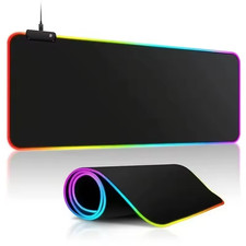 Gaming Mauspad Mousepad Groß mit LED RGB Matte Pad 30X25CM XL für PC Computer DE