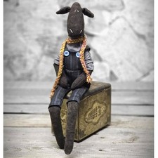 Design Stoffpferd im Tilda-Stil 42 cm Kuschelpferd Künstler Dekopferd Handarbeit