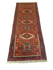 Perserteppich Orientteppich Handgeknüpfter Teppich Heris 190x75cm