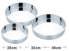 MIC Edelstahl rundes Backblech