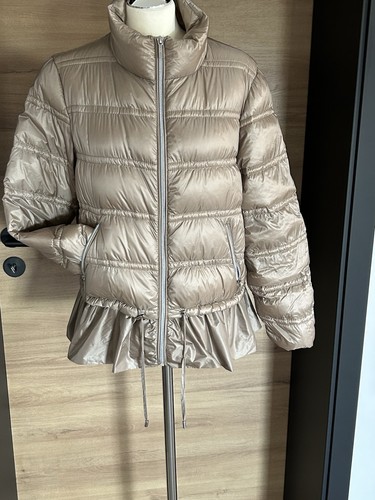 Daunen jacke mit schößchen - daunen,
