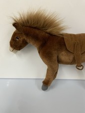 Pferd stofftier hansa braun - pferd,