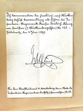 Kaiser Wilhelm Autograph WW1