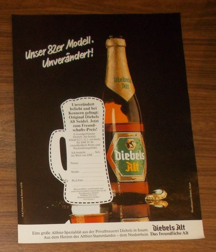 Seltene werbung diebels alt - werbung,