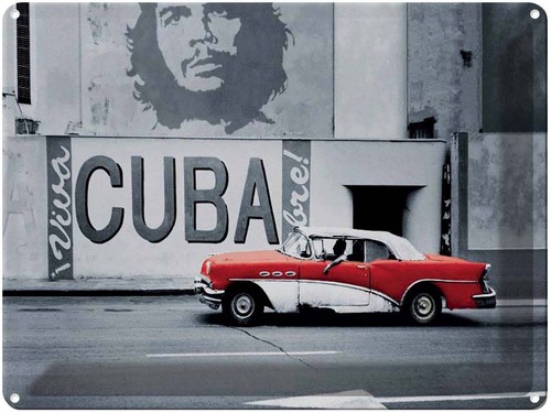 Blechschild 30x40 cuba - cm,