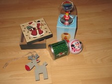 Geschenk Verpackung Schachtel Teelicht Weihnachtsmann Renntier Geldgeschenk Box