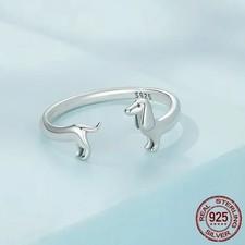 Wurst Hund Dackel Ring, 925