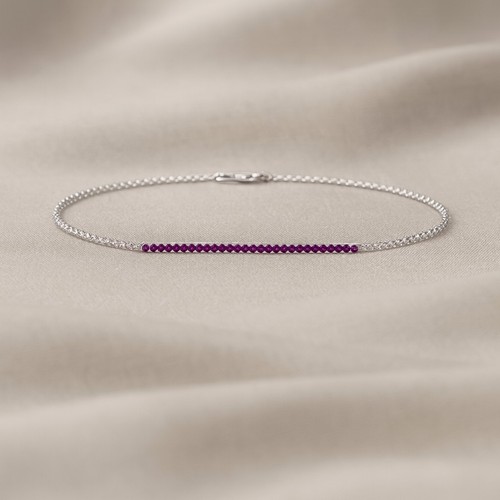 Natur amethyst armband - armband, 925