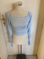 Crop Top Kurzes Top Babyblau