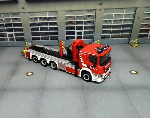Feuerwehr wlf kran scania - kran,