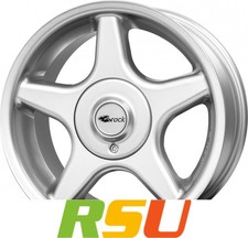 Brock B1 kristallsilber lackiert 9x16" ET15 LK4 100 ML 63.4 Alufelgen 16 Zoll