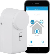 Smarte Türschloss-Steuerung eqiva Bluetooth Antrieb Smartlock Weiß
