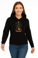 Damen Hoodie Schwarz