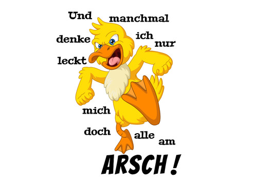 Ente autoaufkleber wandtattoo - ente, autoaufkleber/wandtattoo