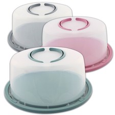 Tortenbehälter mit Griffen, d= 34 cm, H= 15 cm - diverse Farben - Polypropylen