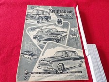 DDR Zeitschrift Kraftfahrzeugtechnik 03/1956 Motorrad AWO Sport Magazin Heft