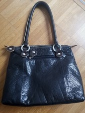 Hamled Hamburg, Handtasche, Leder, Dunkelbraun, Neuwertig 