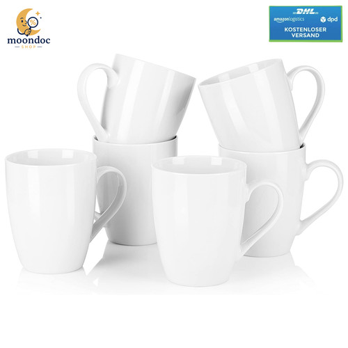 Kaffeebecher set 6er porzellan - set,