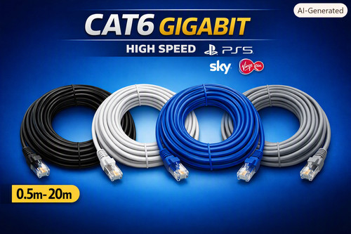 Cat6 ethernet kabel - kabel, rj45