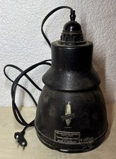 sehr alte Fotolampe Müller & Wetzig Spezial-Fabrik Dresden Emaille funktioniert