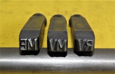 Schlagstempel 6 mm RV  MV  ME Schweißerstempel Signatur Personal Punzier Stempel