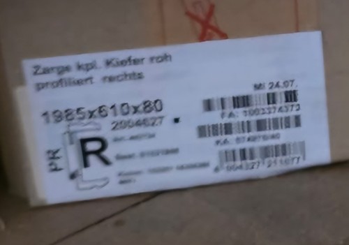 Tür zarge kiefer roh - tür,