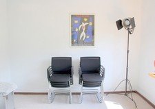 Stapel Stuhl Viasit 407.5000, Impulse Netz, in Schwarz, stapelbar, Ralf Umland