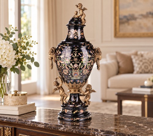 Vase aus porzellan bronze - aus,