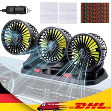 12V 3Kopf KFZ Auto Lüfter