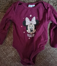 Disney Baby Body Gr. 68 Langarm Minnie Mouse