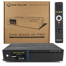GigaBlue UHD Quad 4K Pro 2x DVB-S2 FBC Linux E2 Receiver  BT WiFi PVR-Ready NEU