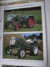 Traktor  Güldner  AZK, ADN,AFS, 1953 Datenblatt 07 