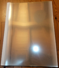 10 Thermobindemappen DIN A4 weiß-transparent 5 mm - bis 50 Blatt - unbenutzt