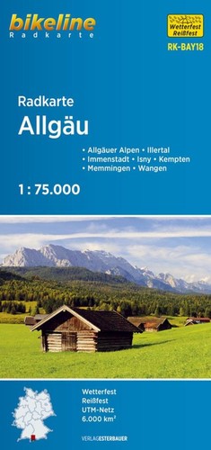 Radkarte allgäu - allgäu, (rk-bay18)