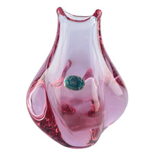 Glas Vase 12 cm Fischmaul