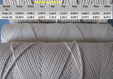 Ø 1 - 4 mm Kerzendocht Docht