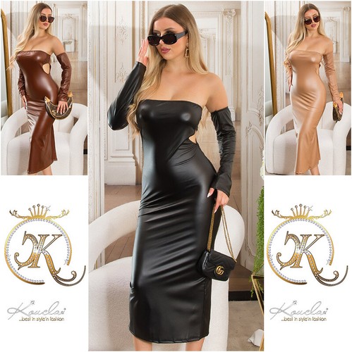 Koucla kleid bandeau wetlook - koucla,